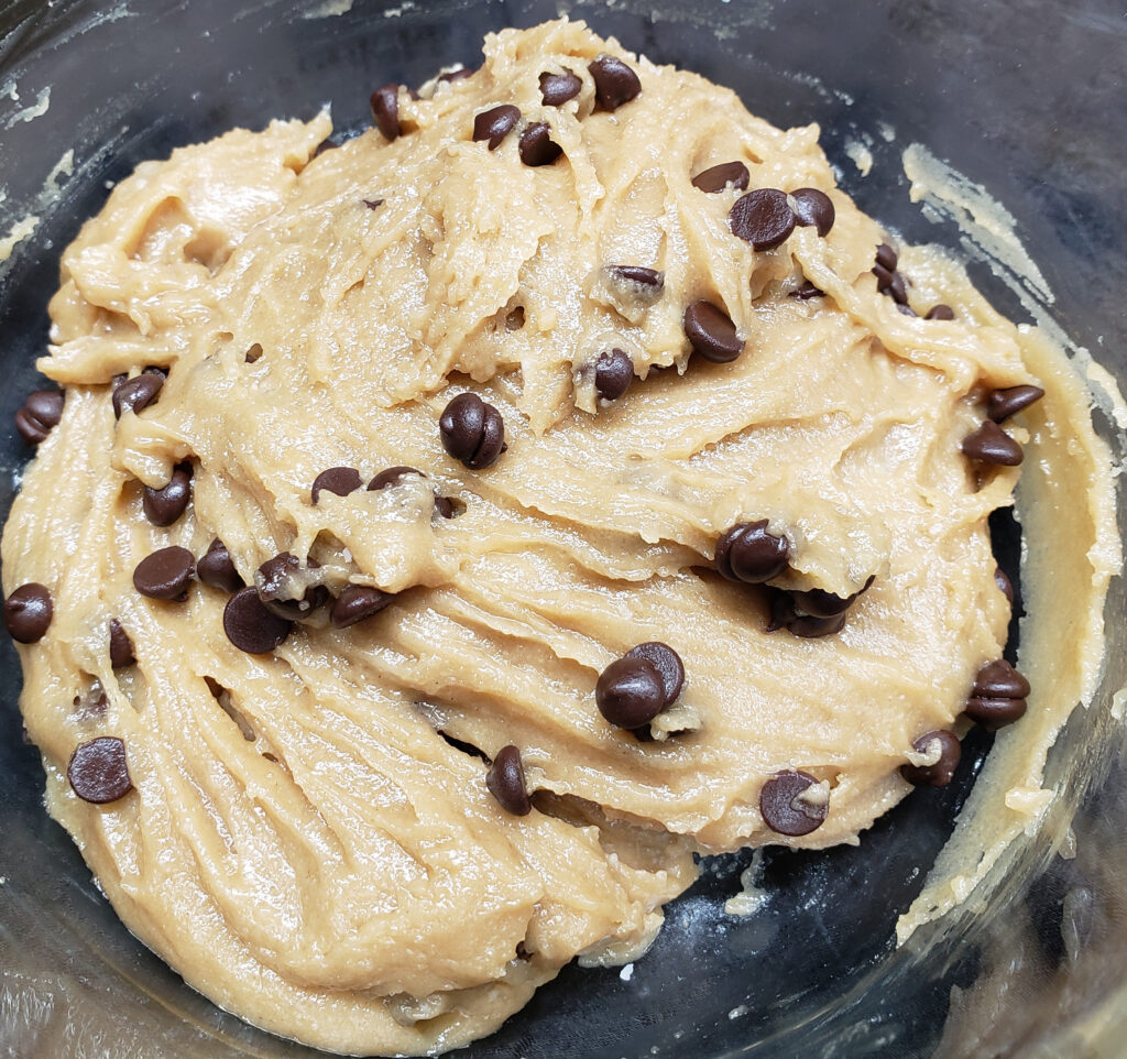 Bowl of cookie dough